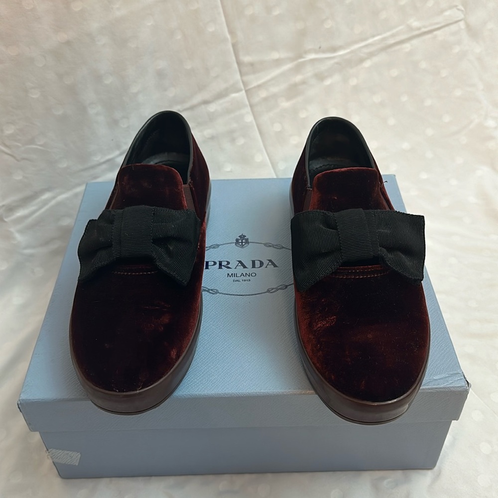 Prada velvet shoes
